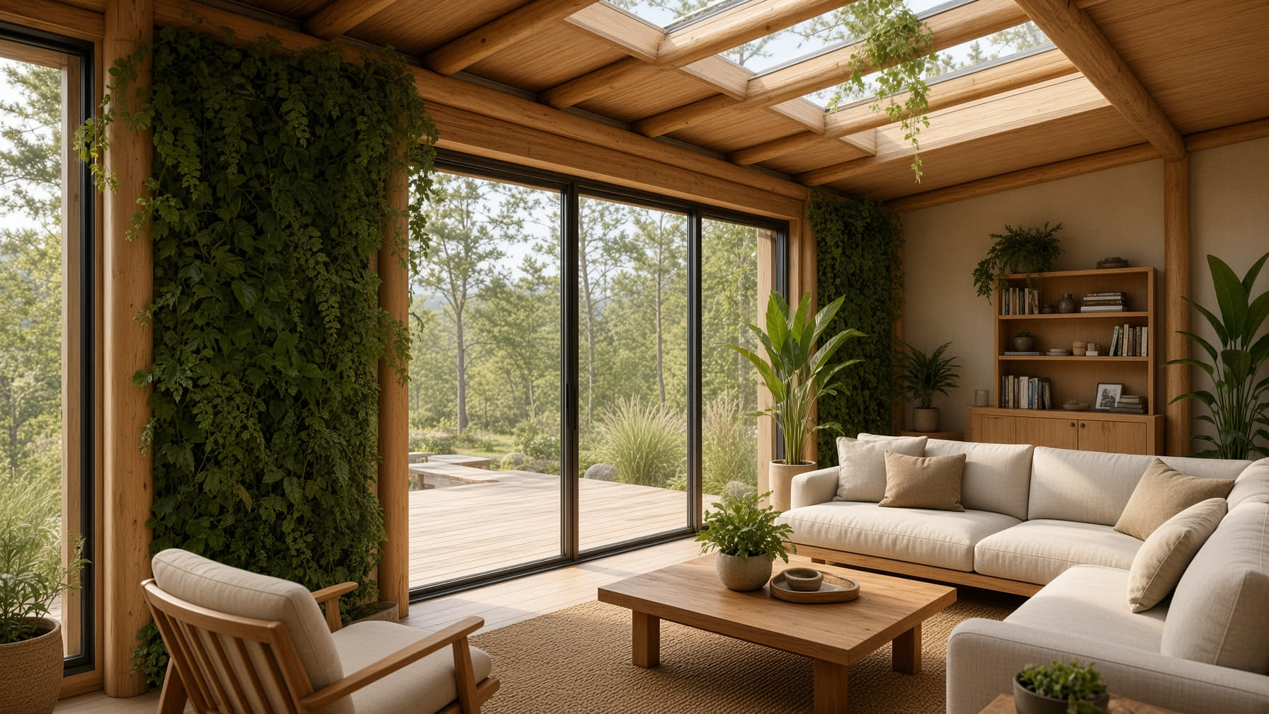 Glazed rear extension to a home